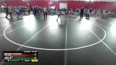 143-152 lbs Round 2 - Brynlee Vaughan, Wisconsin vs Zoey Bly, Minnesota
