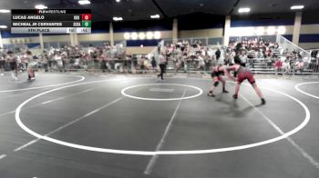 130 lbs 5th Place - Lucas Angelo, DUB Wrestling vs Micheal Jr Cervantes, Scrap Yard Garage