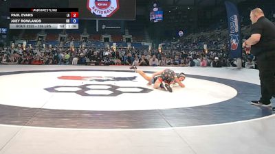 106 lbs Cons. Rd Of 64 - Paul Evans, Louisiana vs Joey Rowlands, Ohio