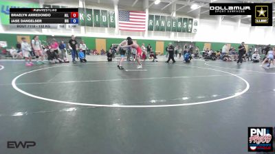 132 kg Quarterfinal - Braelyn Arredondo, All In Wrestling Academy vs Jase Dangelser, Big Game Wrestling Club