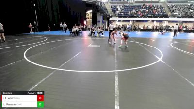 Girls 5th - 6th grade - 95 Quarters - Lydia Prosser, Chickasaw Elite Wrestling Club vs Addy Whitt, Iowa