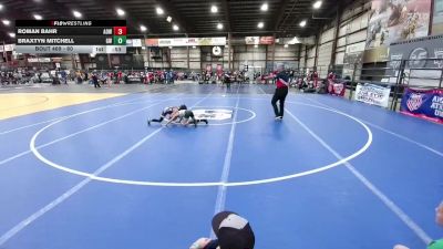 60 lbs 7th Place Match - Braxtyn Mitchell, Governor Wrestling vs Roman Bahr, American Outlaws Wrestling