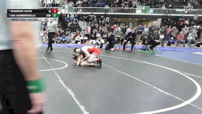 114 lbs Semifinal - Kennedie Davis, Bridgewater-Raynham vs Ava Gamberdella, Branford