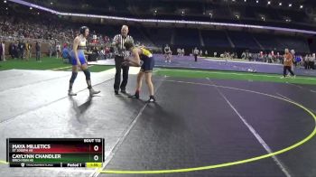 Girls - 135 lbs Quarterfinal - Caylynn Chandler, Birch Run HS vs Maya Milletics, St Joseph HS