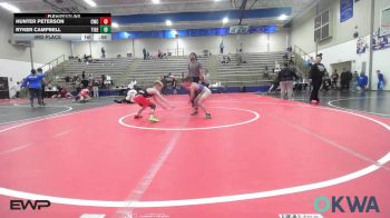 64 lbs 3rd Place - Hunter Peterson, Claremore Wrestling Club vs Ryker Campbell, Tiger Trained Wrestling