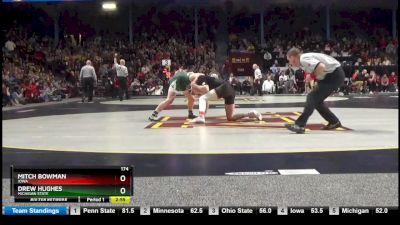 174 lbs Consi Of 8 #2 - Mitch Bowman, Iowa vs Drew Hughes, Michigan State