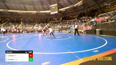 120 lbs Quarterfinal - Lillian Lampe, GGB Ohio vs KiMorah Cathey, Team Tulsa Wrestling Club