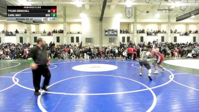 165 lbs Round Of 32 - Tyler Driscoll, Bridgewater-Raynham vs Carl May, Norton