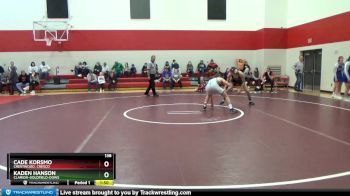 138 lbs Semifinal - Cade Korsmo, Crestwood, Cresco vs Kaden Hanson, Clarion-Goldfield-Dows