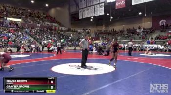 5A 120 lbs Quarterfinal - Shania Brown, Searcy vs Graysea Brown, Lake Hamilton