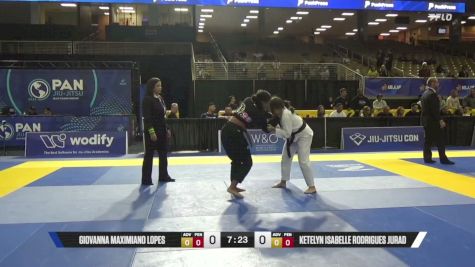 Ketelyn Isabelle Rodrigues Jurad vs Giovanna Maximiano Lopes 2026 Pan Jiu Jitsu IBJJF Championship