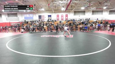 152 lbs Consolation - Claire Thurlow, Exeter vs Suzana De Brito, Merrimack