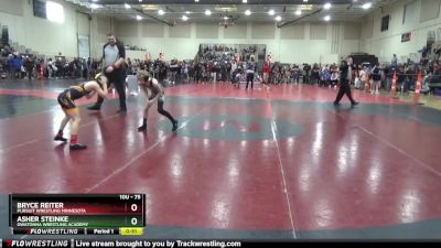 75 lbs Champ. Round 2 - Asher Steinke, Owatonna Wrestling Academy vs Bryce Reiter, Pursuit Wrestling Minnesota