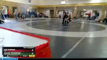 63 lbs Cons. Round 3 - Gus Korniak, BWC vs Edison Cryderman, Rick Larsen Wrestling Club