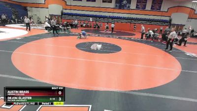 174 lbs Semifinal - Austin Brass, Messiah College vs Dejon Glaster, Millikin University