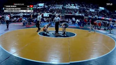 AA - 110 lbs Champ. Round 1 - Caleb Poe-Hatten, Flathead (Kalispell) vs Cook Murch, Billings Senior High School