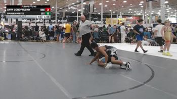 102 lbs Rr Rnd 2 - Sava Gonopolskiy, Homegrown White - HSC vs Sahlem Ortiz, Grit Mat Club Red - HSC