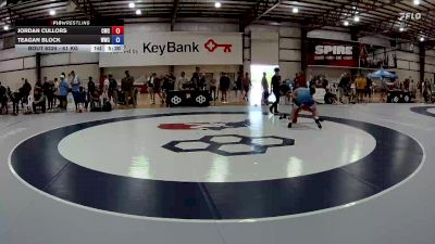 61 kg Cons. Round 4 - Jordan Cullors, Cardinal Wrestling Club vs Teagan Block, Wolves Wrestling Club