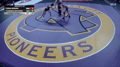 Champ. Round 1 - Caidence Bethards, Norfolk Girls vs Elena Bridges, Omaha Northwest Girls