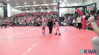 45 lbs Consi Of 8 #1 - Mayleigh Medlin, Hutch Wrestling Club vs Kennedi Vanbibber, Ponca City Wildcat Wrestling