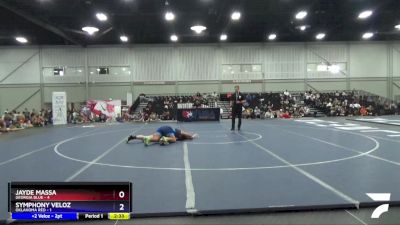 180 lbs Semis & 3rd Wb (16 Team) - Jayde Massa, Georgia Blue vs Symphony Veloz, Oklahoma Red