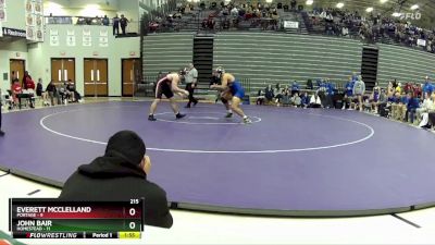 215 lbs Semis & 1st Wrestleback (8 Team) - John Bair, Homestead vs Everett Mcclelland, Portage