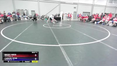 132 lbs Quarters & 1st Wb (16 Team) - Brody Miess, Wisconsin vs Carson Ochs, Kansas Blue