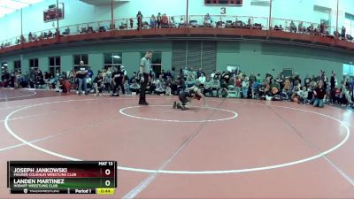 75 lbs Champ. Round 2 - Joseph Jankowski, Maurer Coughlin Wrestling Club vs Landen Martinez, Hobart Wrestling Club