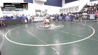 130 lbs Semifinal - Madison Black, Newbury Park vs Izabella Luna, Fullerton