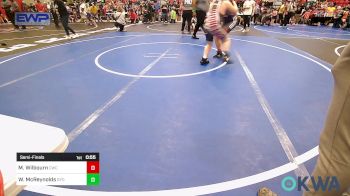 160 lbs Semifinal - Mac Wilbourn, Claremore Wrestling Club vs William McReynolds, Gentry Youth Wrestling