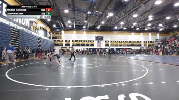 100 lbs Pigtails - Hailey Farrell, Franklin Regional vs Alison Burk, Pine-Richland