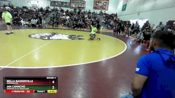 35-40 lbs Round 3 - Bella Baskerville, Washington vs Ian Camacho, Warden Elite Wrestling