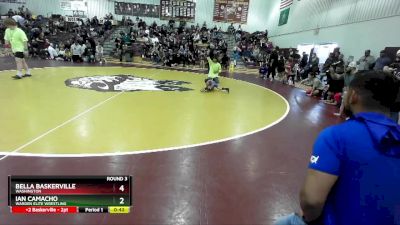 35-40 lbs Round 3 - Bella Baskerville, Washington vs Ian Camacho, Warden Elite Wrestling