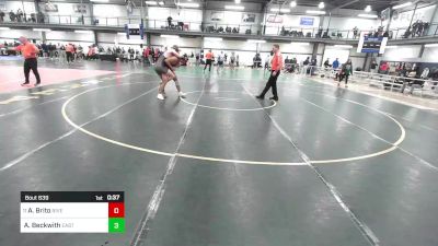 190 lbs Consi Of 16 #2 - Aiden Brito, Riverdale-kingsbridge Academy vs Adam Beckwith, East Hampton-prsn-bhampton-ross