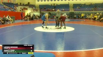 138 lbs Quarters & 1st Wb (16 Team) - Marco Chan, Chattahoochee HS vs Jayden Simmons, Tucker