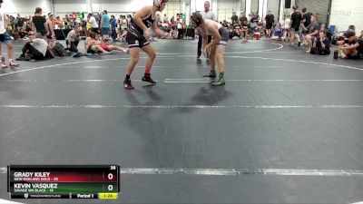 165 lbs Round 3 (6 Team) - Grady Kiley, New England Gold vs Kevin Vasquez, Savage WA Black