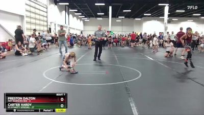 68 lbs Round 3 (6 Team) - Carter Hardy, U2 Dynasty Uprising vs Preston Dalton, Mat Warriors Red