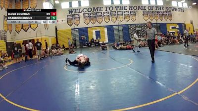 144 lbs Round 2 (8 Team) - Brandon Higgins, The Outsiders vs Jacob Cochran, Naperville Central