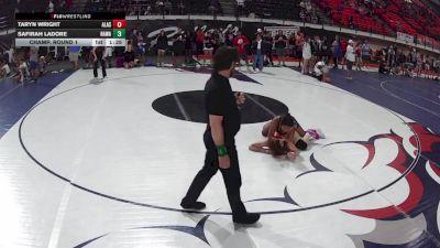 130 lbs Champ. Round 1 - Taryn Wright, Alaska vs Safirah Ladore, Hawaii