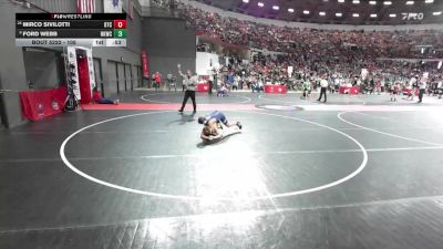105 lbs Champ. Round 2 - Ford Webb, Nicolet Knights Wrestling Club vs Mirco Sivilotti, B.A.M Training Center
