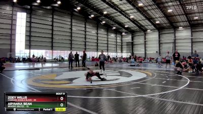 50 lbs Finals (8 Team) - Zoey Willis, Charlies Angels Black vs Aryanna Bean, Braided Brutes