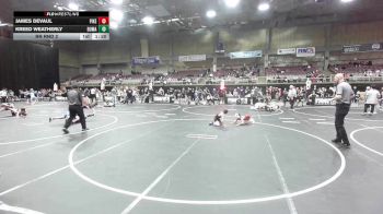57 lbs Rr Rnd 2 - James Devaul, Pikes Peak Warriors vs Kreed Weatherly, Dumas WC