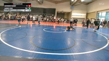 97 lbs Rr Rnd 3 - Jackson Danby, Team Tugman - MSC vs James Chiz, Taylor Hammers - MSC