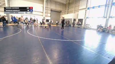 53 lbs Cons. Semi - Briggs Jackman, Champions Wrestling Club vs Morgan Merkley, Uintah Wrestling