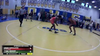 157 lbs Semifinal - Tyree Graham, Gladiator Wrestling Club vs Jovan Vukajlovic, Victory Elite