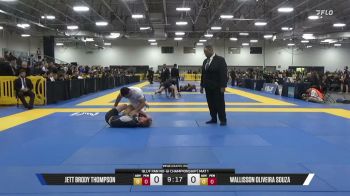 Wallisson Oliveira Souza vs Jett Brody Thompson 2026 Pan IBJJF Jiu-Jitsu No-Gi Championship