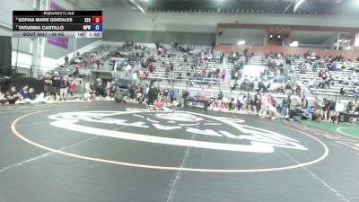 49 kg Cons. Rd Of 16 - Sophia Marie Gonzales, SilvaBack Training Center vs Tatianna Castillo, Michigan Premier WC