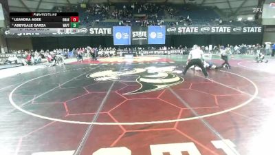 Girls 1B/2B/1A 155 1st Place Match - Abbygale Garza, Wapato (Girls) vs Leandra Agee, Omak (Girls)