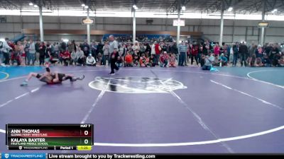 75 lbs Quarterfinal - Ann Thomas, Glenns Ferry Wrestling vs Kalaya Baxter, Fruitland Middle School