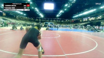 120 lbs Champ. Round 2 - Makana Tieri, Merritt Island vs Gunner Mease, West-Oak
